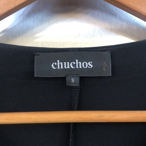 Chuchos black with straps and grommets party dress size Small - Picture 5 of 6